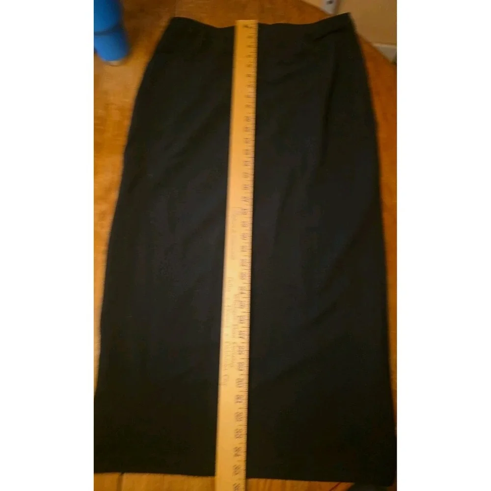 Vintage 90s Giorgio Fiorlini‎ Stylish Stretch Black Skirt Large Made In USA Maxi